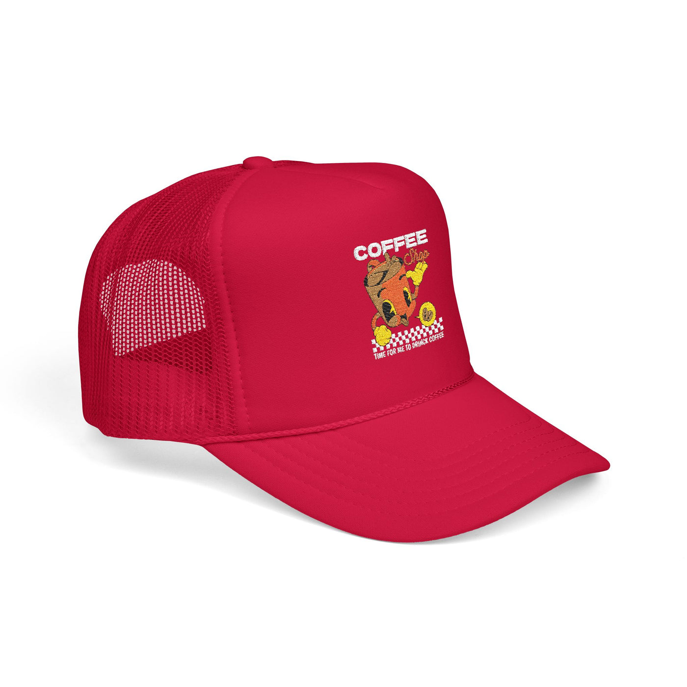 "It's Time to Drink Coffee" Printed cap - Funny Line Design for Coffee Lovers, Unisex Casual cap, Coffee Lover Gift, Classic Design Coffee Inspired Stylish Clothing