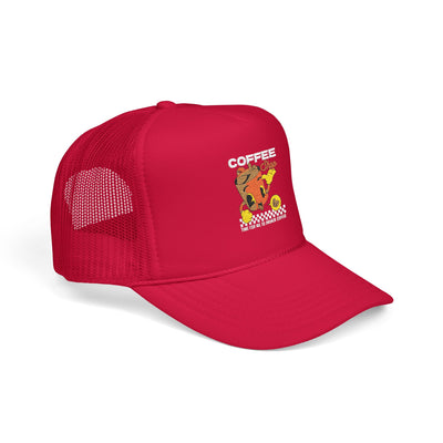"It's Time to Drink Coffee" Printed cap - Funny Line Design for Coffee Lovers, Unisex Casual cap, Coffee Lover Gift, Classic Design Coffee Inspired Stylish Clothing