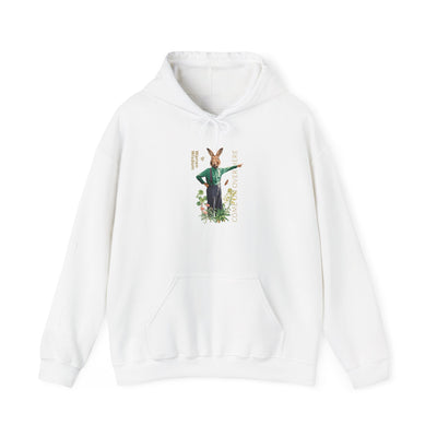 Hoodie, Untamed Rabbit – Wild & Playful Bunny Aesthetic Design Animal Tee, Unisex Cartoon Shirt, Eco-Friendly Fashion, Gift for Nature Lovers, Boho Style Wear