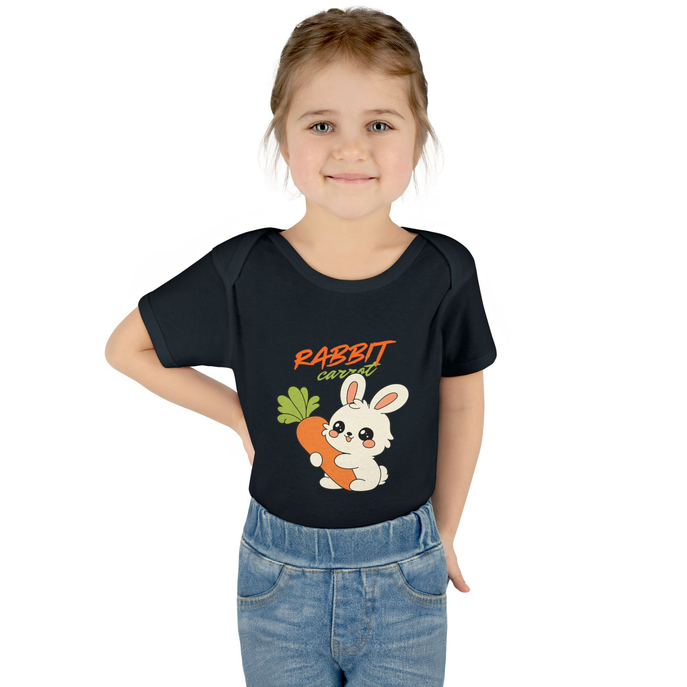 Cute Rabbit Baby Bodysuit, Infant Outfit, Newborn Gift, Spring Apparel, Baby Shower Present, Easter Clothing