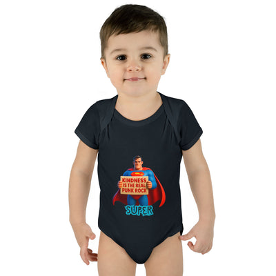 Super Kindness Infant Bodysuit | Cute Baby Clothes, Baby Gift, Newborn Outfit, Baby Shower Gift, Fun Infant Wear, Punk Rock Baby Clothing