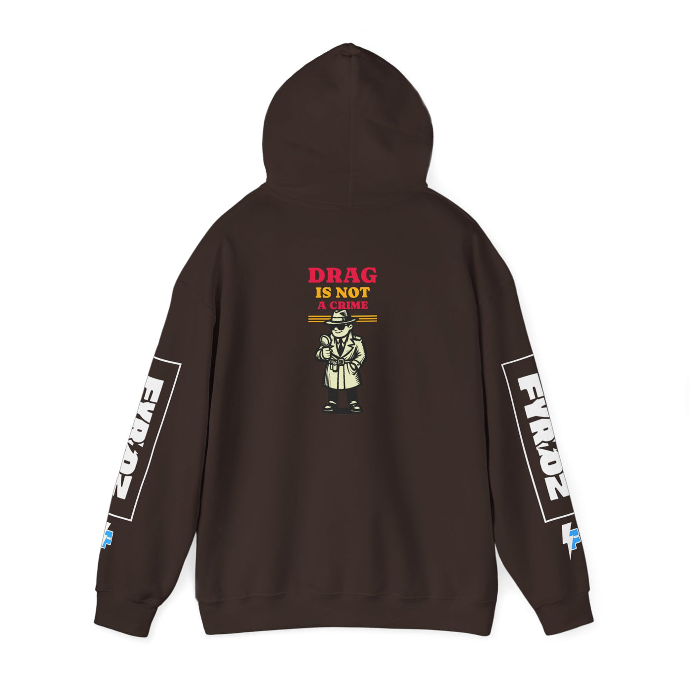 Drag Is Not a Crime - Bold Design for Pride and Equality  Bold Hoodie, Unisex Graphic Hoodie, Casual, Activist Gift