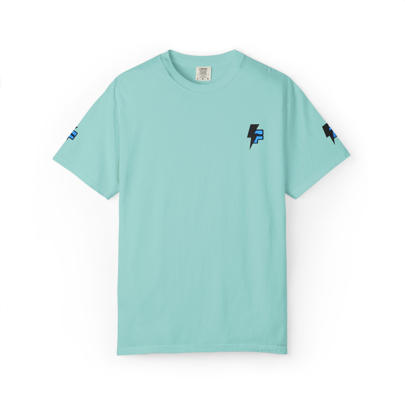 Dynamic Unisex Moisture Wicking Fyroz Bolt Tee – Bold Streetwear Lightning Logo Design, Fitness Shirt, Activewear, Graphic Tee, Sports Apparel, Gift for Athletes
