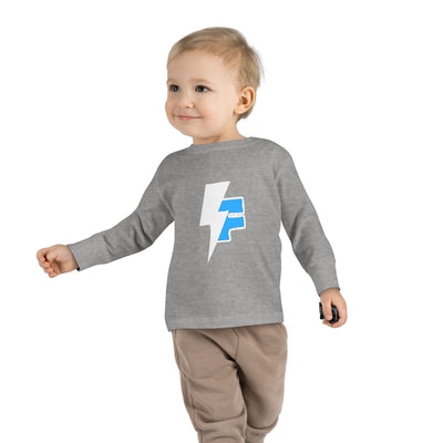 Lightning Bolt Toddler Long Sleeve Tee, Kids Graphic Top, Fun Playwear, Birthday Gift, Casual Toddler Outfit, Everyday Wear