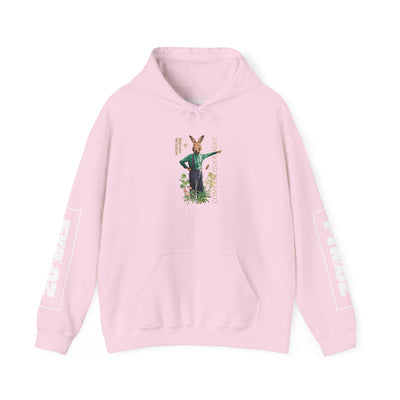Hoodie, Untamed Rabbit – Wild & Playful Bunny Aesthetic Design Animal Tee, Unisex Cartoon Shirt, Eco-Friendly Fashion, Gift for Nature Lovers, Boho Style Wear