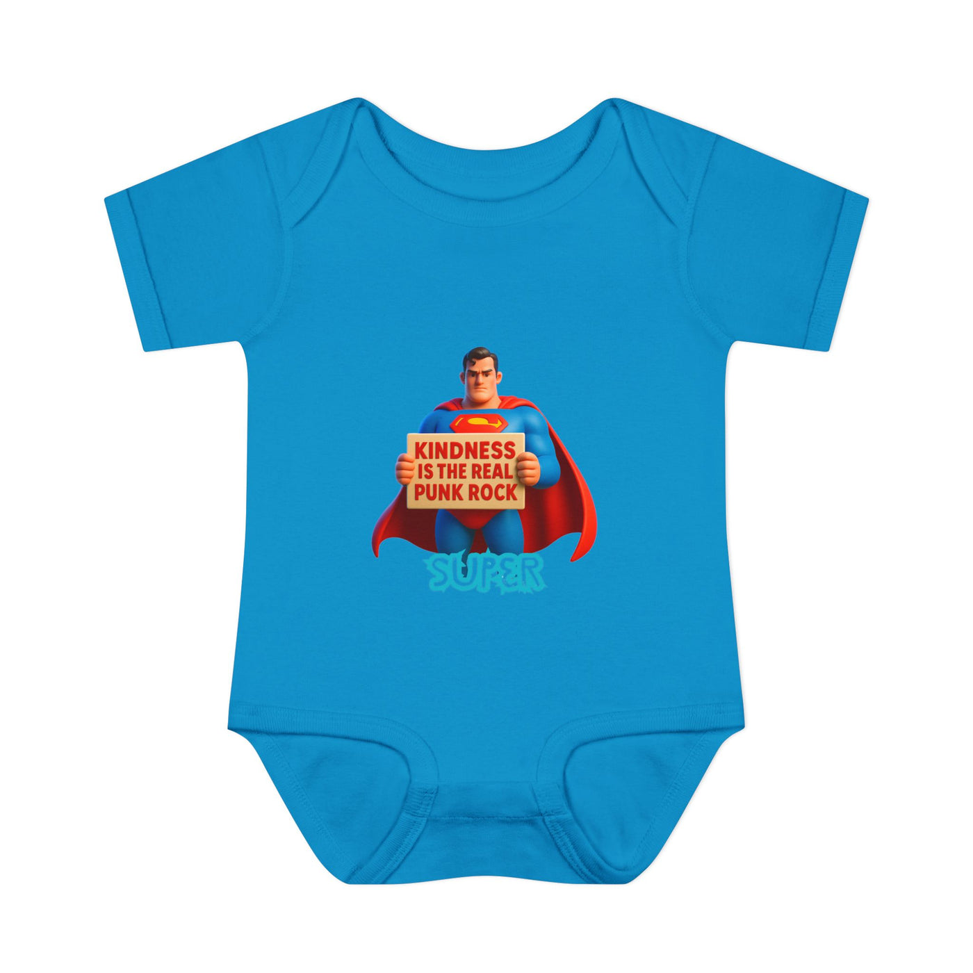 Super Kindness Infant Bodysuit | Cute Baby Clothes, Baby Gift, Newborn Outfit, Baby Shower Gift, Fun Infant Wear, Punk Rock Baby Clothing