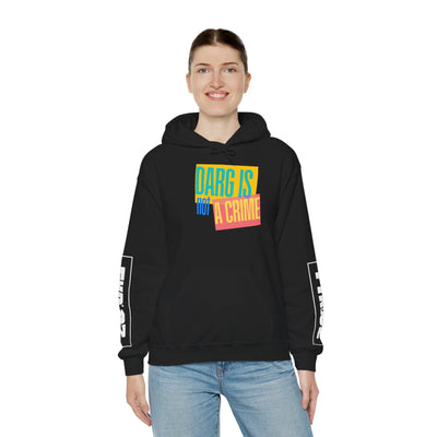 Drag Is Not a Crime - Bold Design for Pride and Equality LGBTQ+ Bold Hoodie, Unisex Graphic Tee, Casual, Activist Gift