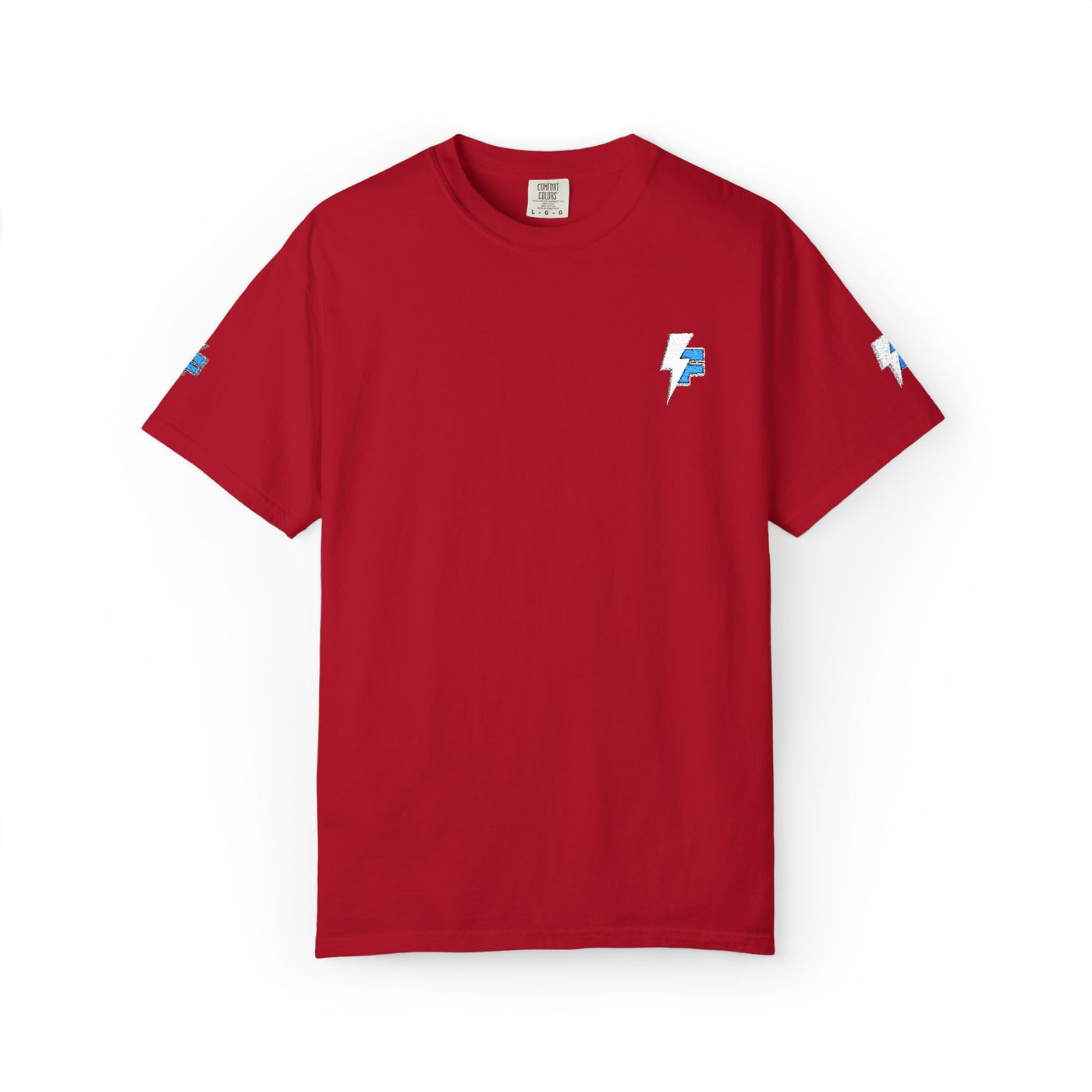 Dynamic Unisex Moisture Wicking Fyroz Bolt Tee – Bold Streetwear Lightning Logo Design, Fitness Shirt, Activewear, Graphic Tee, Sports Apparel, Gift for Athletes