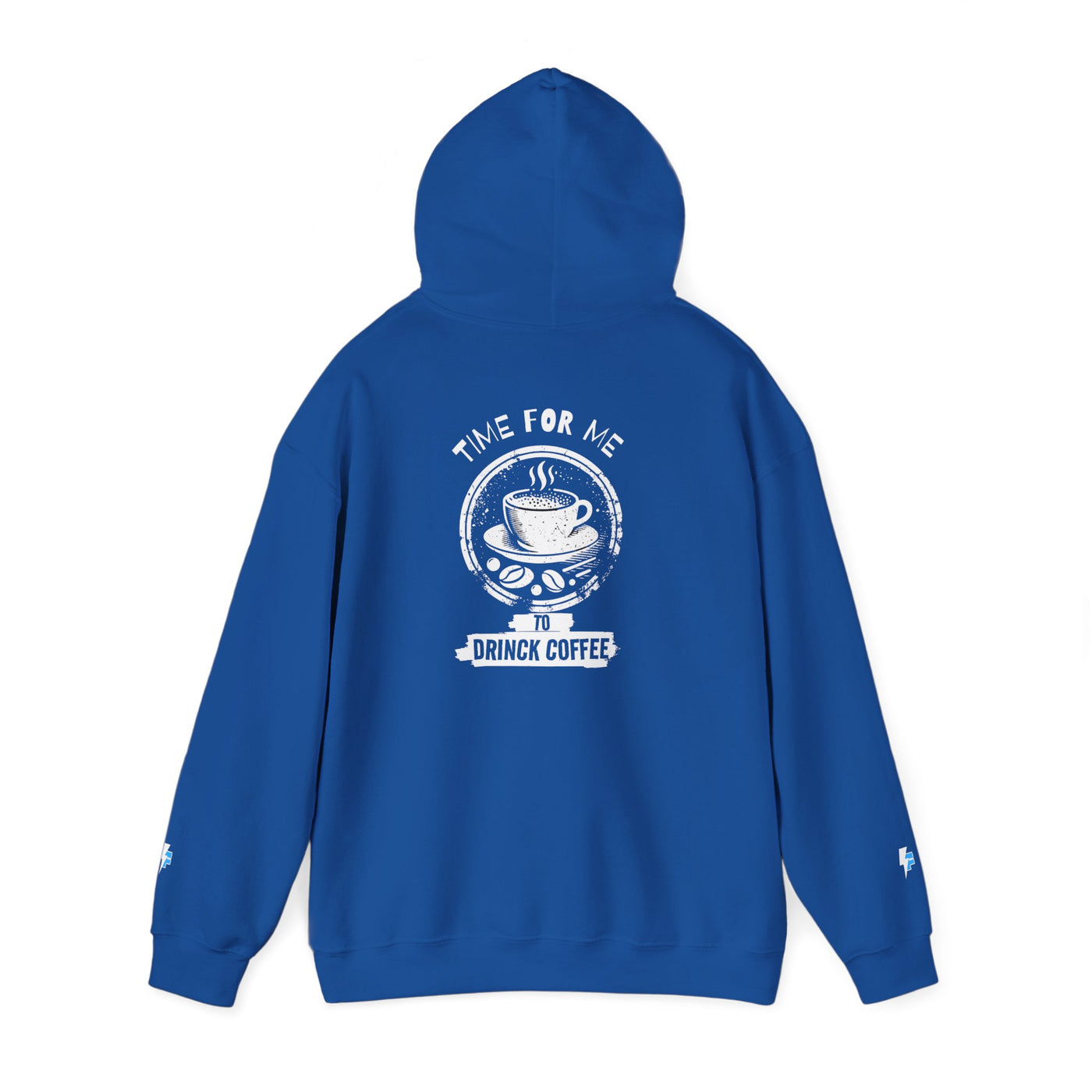 "It's Time to Drink Coffee" Printed Hoodie - Funny Line Design for Coffee Lovers, Unisex Casual Hoodie, Coffee Lover Gift, Classic Design Coffee Inspired Stylish Clothing