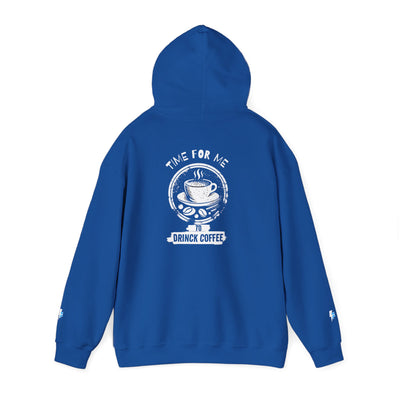 "It's Time to Drink Coffee" Printed Hoodie - Funny Line Design for Coffee Lovers, Unisex Casual Hoodie, Coffee Lover Gift, Classic Design Coffee Inspired Stylish Clothing