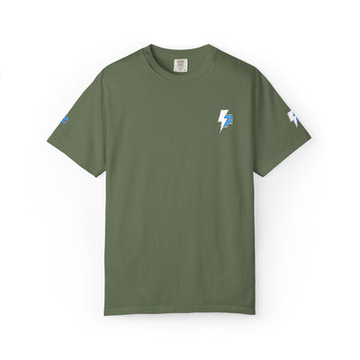 Dynamic Unisex Moisture Wicking Fyroz Bolt Tee – Bold Streetwear Lightning Logo Design, Fitness Shirt, Activewear, Graphic Tee, Sports Apparel, Gift for Athletes