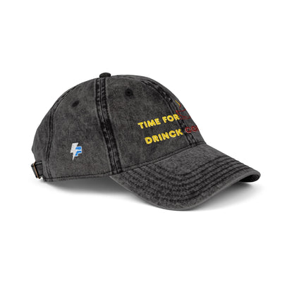 "It's Time to Drink Coffee" Printed cap - Funny Line Design for Coffee Lovers, Unisex Casual cap, Coffee Lover Gift, Classic Design Coffee Inspired Stylish Clothing