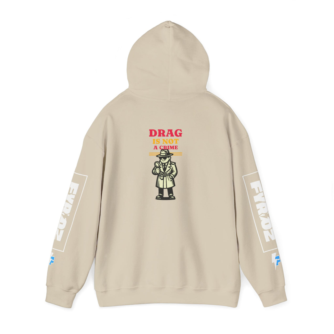 Drag Is Not a Crime - Bold Design for Pride and Equality  Bold Hoodie, Unisex Graphic Hoodie, Casual, Activist Gift
