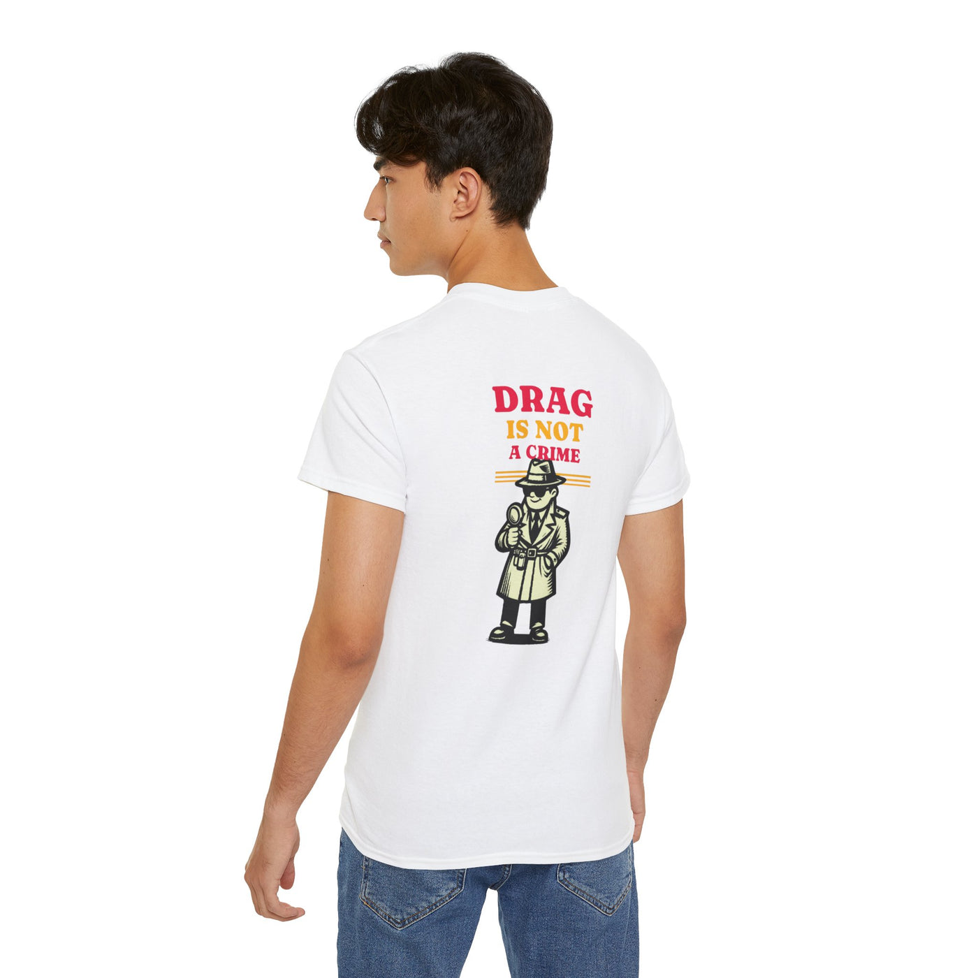 Drag Is Not a Crime - Bold Design for Pride and Equality LGBTQ+ Bold Shirt, Unisex Graphic Tee, Casual, Activist Gift