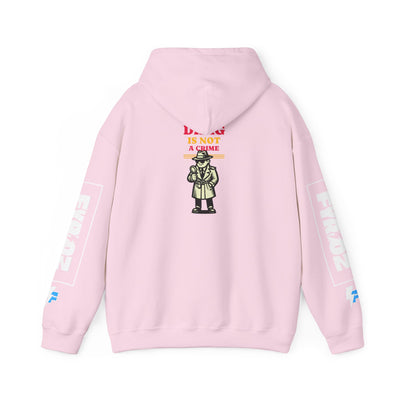 Drag Is Not a Crime - Bold Design for Pride and Equality  Bold Hoodie, Unisex Graphic Hoodie, Casual, Activist Gift