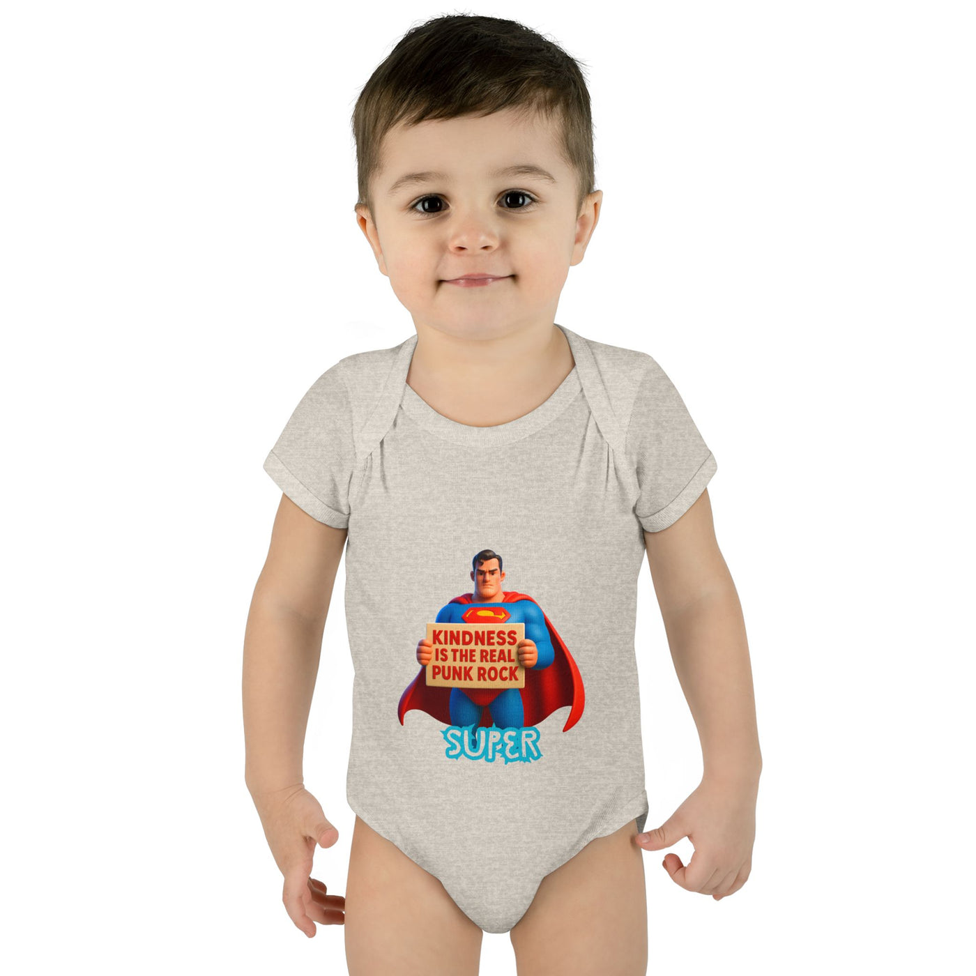 Super Kindness Infant Bodysuit | Cute Baby Clothes, Baby Gift, Newborn Outfit, Baby Shower Gift, Fun Infant Wear, Punk Rock Baby Clothing