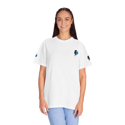 Dynamic Unisex Moisture Wicking Fyroz Bolt Tee – Bold Streetwear Lightning Logo Design, Fitness Shirt, Activewear, Graphic Tee, Sports Apparel, Gift for Athletes