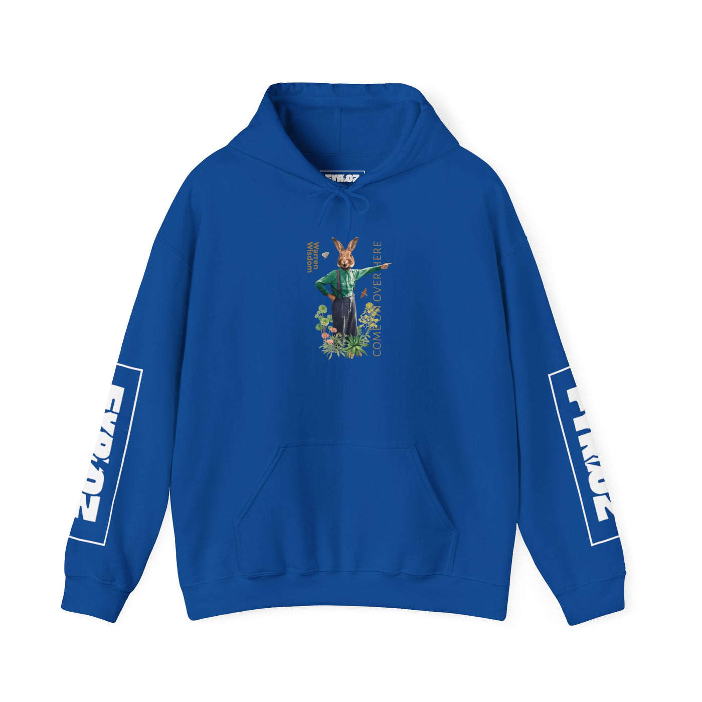 Hoodie, Untamed Rabbit – Wild & Playful Bunny Aesthetic Design Animal Tee, Unisex Cartoon Shirt, Eco-Friendly Fashion, Gift for Nature Lovers, Boho Style Wear