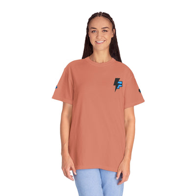 Dynamic Unisex Moisture Wicking Fyroz Bolt Tee – Bold Streetwear Lightning Logo Design, Fitness Shirt, Activewear, Graphic Tee, Sports Apparel, Gift for Athletes