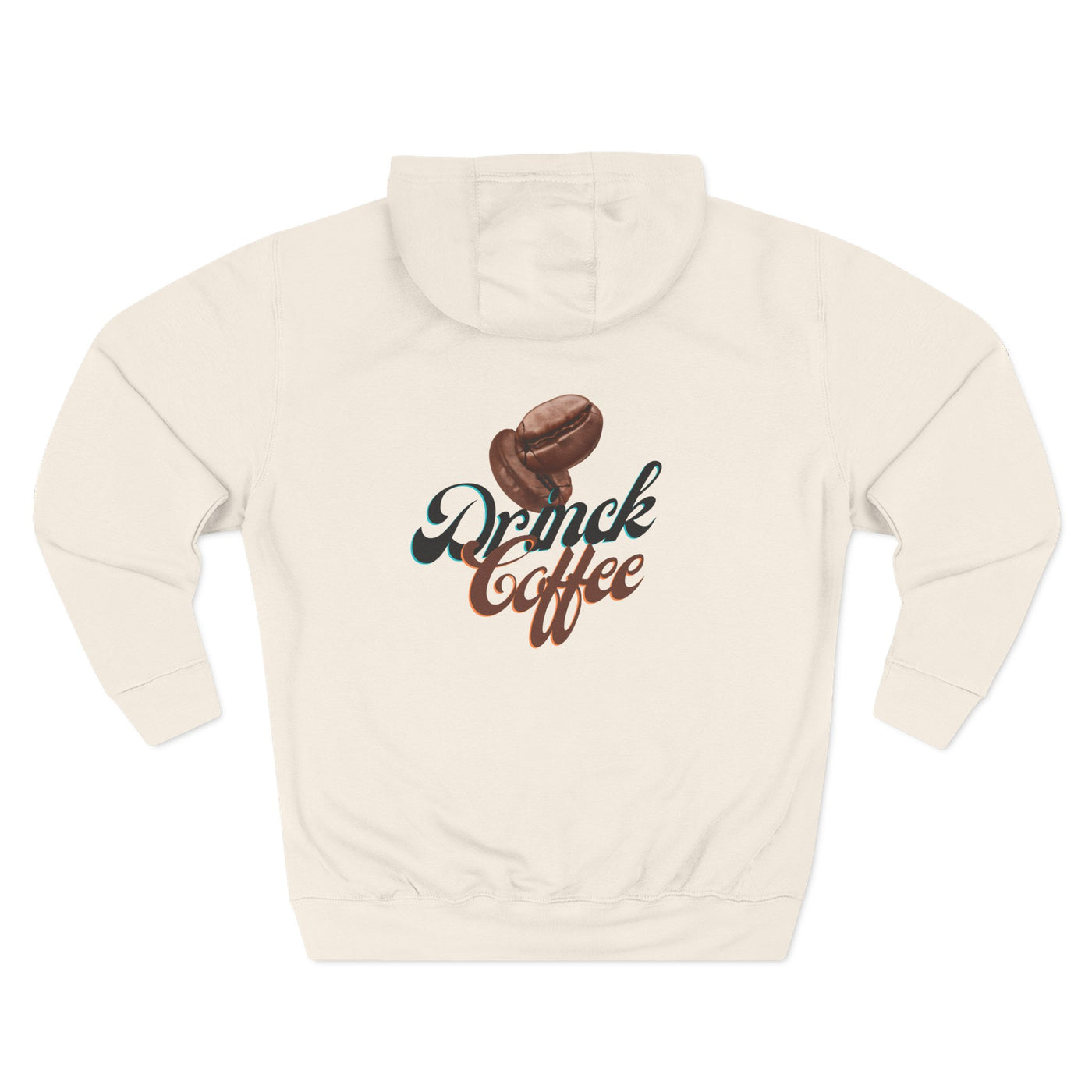 "It's Time to Drink Coffee" Printed Hoodie - Funny Line Design for Coffee Lovers, Unisex Casual Hoodie, Coffee Lover Gift, Classic Design Coffee Inspired Stylish Clothing