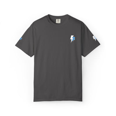 Dynamic Unisex Moisture Wicking Fyroz Bolt Tee – Bold Streetwear Lightning Logo Design, Fitness Shirt, Activewear, Graphic Tee, Sports Apparel, Gift for Athletes