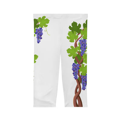 Vibrant Grape Vine Women's Capri Leggings