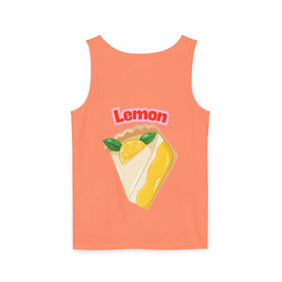 Lemon-Themed Unisex Tank Top, Summer Vibes, Beachwear, Casual Outfit, Gift for Lemon Lovers, Fruit Fashion(3)