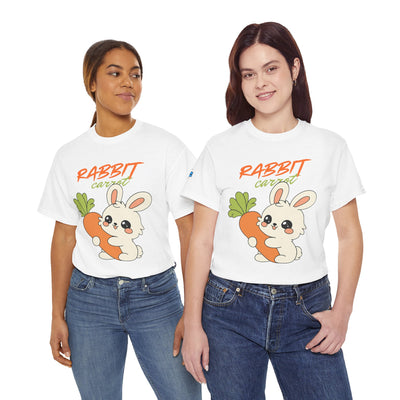 T-Shirt, Untamed Rabbit – Wild & Playful Bunny Aesthetic Design Animal Tee, Unisex Cartoon Shirt, Eco-Friendly Fashion, Gift for Nature Lovers, Boho Style Wear