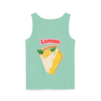 Lemon-Themed Unisex Tank Top, Summer Vibes, Beachwear, Casual Outfit, Gift for Lemon Lovers, Fruit Fashion(3)