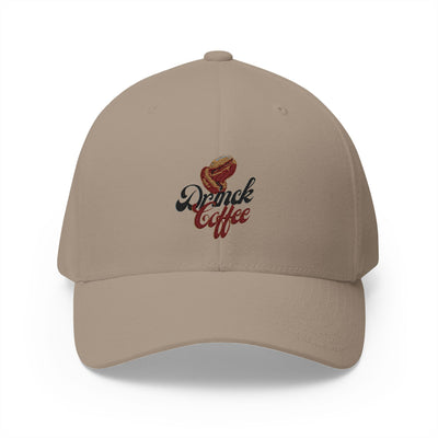 "It's Time to Drink Coffee" Printed cap - Funny Line Design for Coffee Lovers, Unisex Casual cap, Coffee Lover Gift, Classic Design Coffee Inspired Stylish Clothing