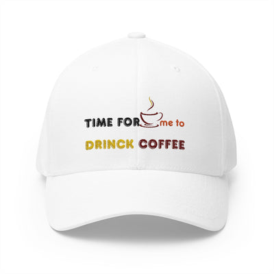 "It's Time to Drink Coffee" Printed cap - Funny Line Design for Coffee Lovers, Unisex Casual cap, Coffee Lover Gift, Classic Design Coffee Inspired Stylish Clothing