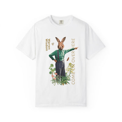 T-Shirt, Untamed Rabbit – Wild & Playful Bunny Aesthetic Design Animal Tee, Unisex Cartoon Shirt, Eco-Friendly Fashion, Gift for Nature Lovers, Boho Style Wear