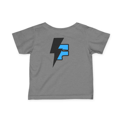 Supercharged Infant T-Shirt, Funny Baby Tee, Short Sleeve Kids Top, Bright Graphic Tee, Baby Shower Gift, Cool Toddler Wear