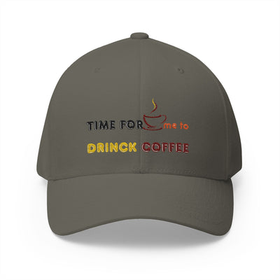 "It's Time to Drink Coffee" Printed cap - Funny Line Design for Coffee Lovers, Unisex Casual cap, Coffee Lover Gift, Classic Design Coffee Inspired Stylish Clothing