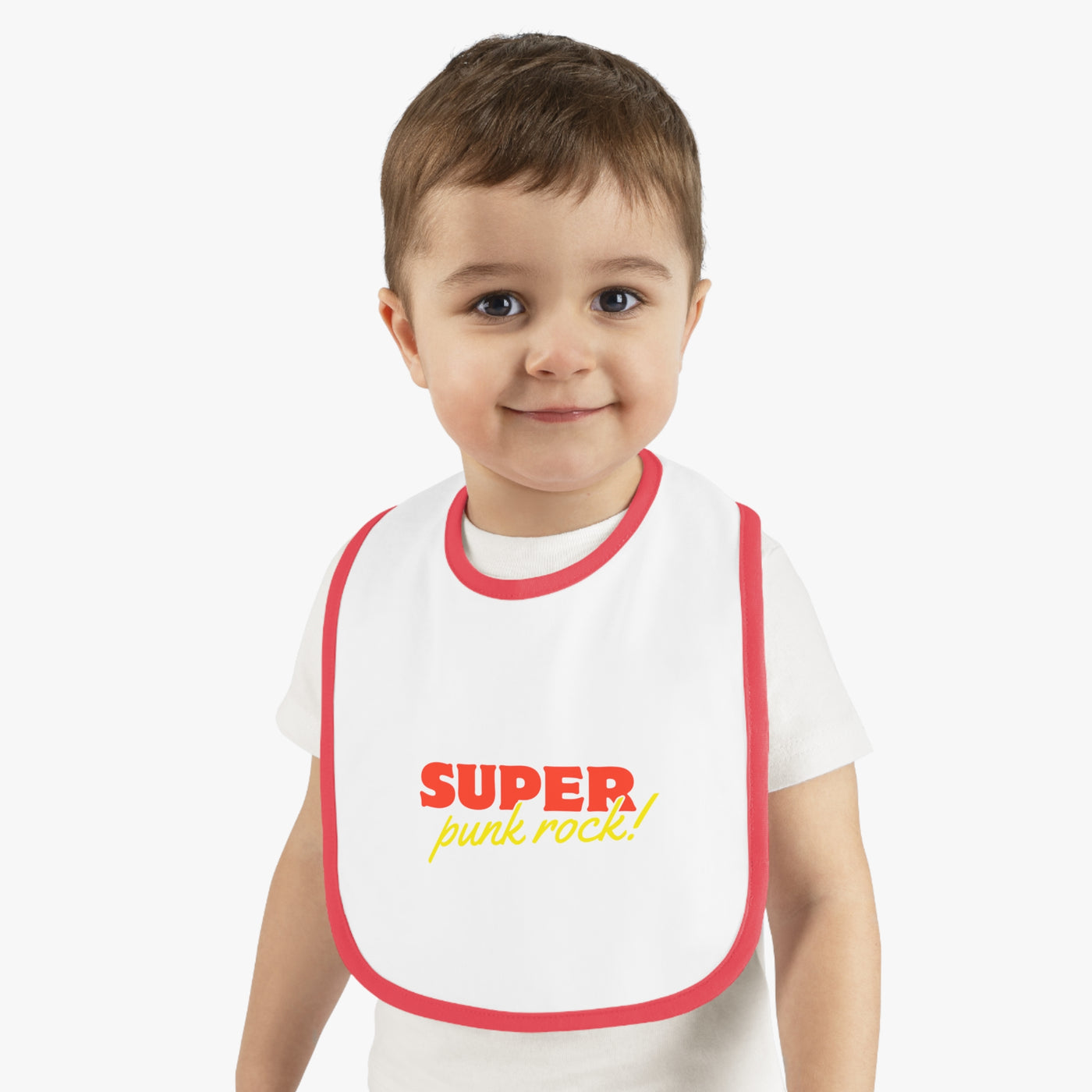 Cool Punk Rock Baby Bib - Adorable Jersey Bib for Trendy Infants, Perfect Gift for New Parents, Baby Shower, and Rock Music Fans