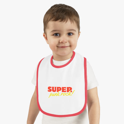 Cool Punk Rock Baby Bib - Adorable Jersey Bib for Trendy Infants, Perfect Gift for New Parents, Baby Shower, and Rock Music Fans