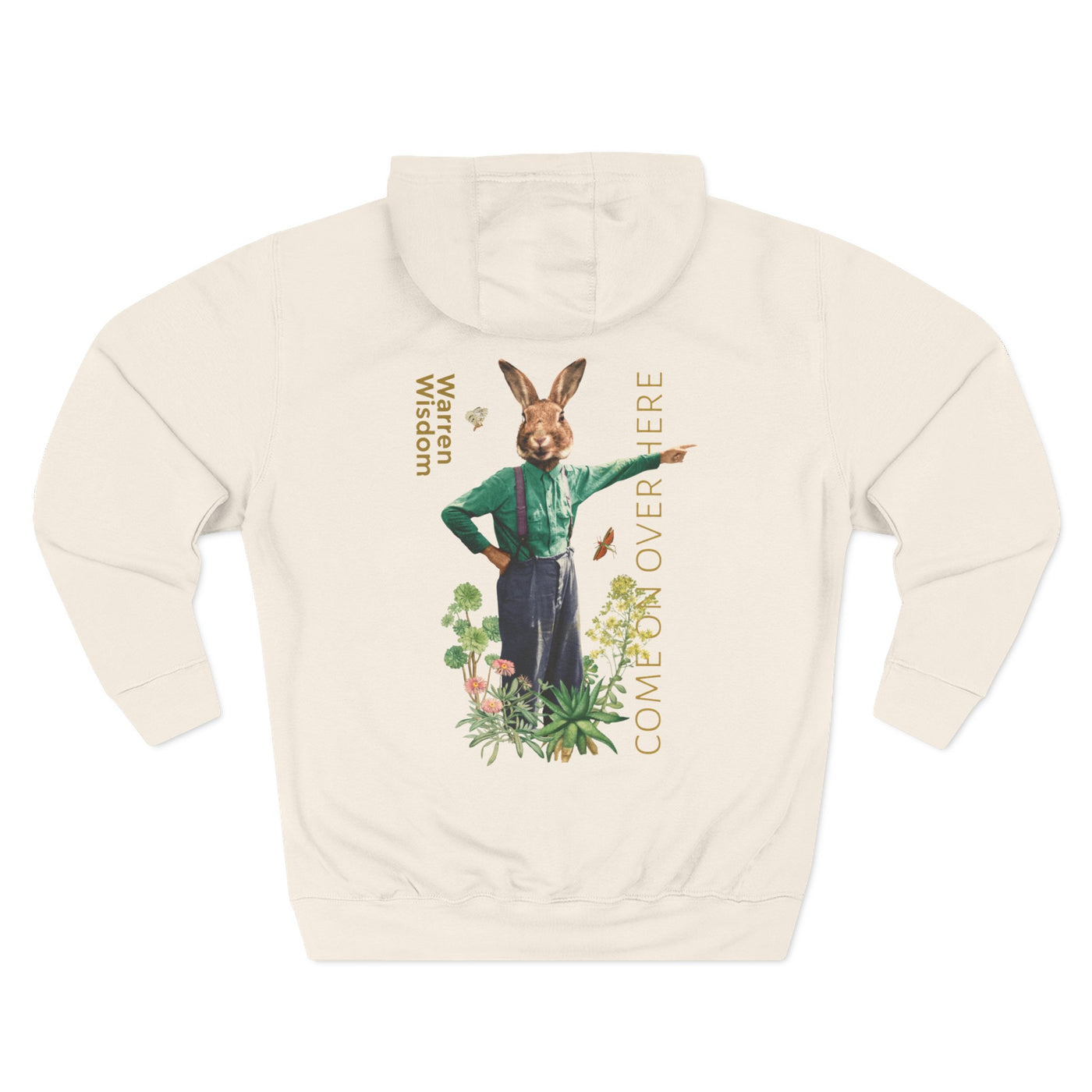 Hoodie, Untamed Rabbit – Wild & Playful Bunny Aesthetic Design Animal Tee, Unisex Cartoon Shirt, Eco-Friendly Fashion, Gift for Nature Lovers, Boho Style Wear