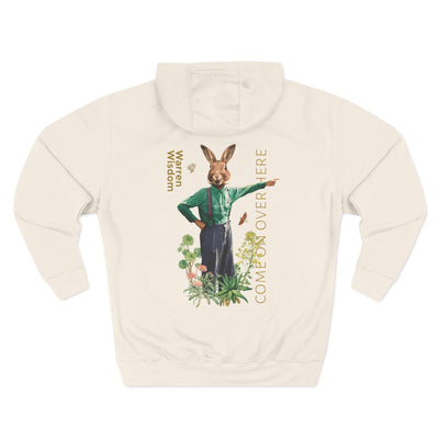 Hoodie, Untamed Rabbit – Wild & Playful Bunny Aesthetic Design Animal Tee, Unisex Cartoon Shirt, Eco-Friendly Fashion, Gift for Nature Lovers, Boho Style Wear