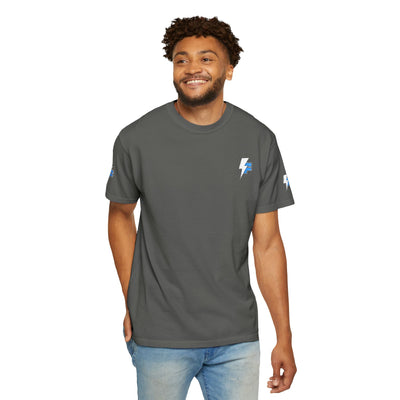 Dynamic Unisex Moisture Wicking Fyroz Bolt Tee – Bold Streetwear Lightning Logo Design, Fitness Shirt, Activewear, Graphic Tee, Sports Apparel, Gift for Athletes