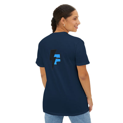 Dynamic Unisex Moisture Wicking Fyroz Bolt Tee – Bold Streetwear Lightning Logo Design, Fitness Shirt, Activewear, Graphic Tee, Sports Apparel, Gift for Athletes