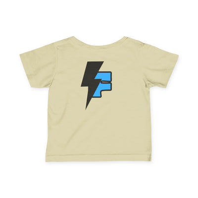 Supercharged Infant T-Shirt, Funny Baby Tee, Short Sleeve Kids Top, Bright Graphic Tee, Baby Shower Gift, Cool Toddler Wear