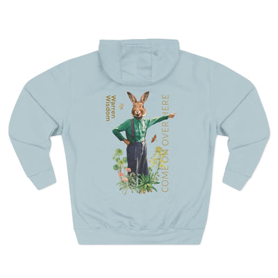 Hoodie, Untamed Rabbit – Wild & Playful Bunny Aesthetic Design Animal Tee, Unisex Cartoon Shirt, Eco-Friendly Fashion, Gift for Nature Lovers, Boho Style Wear