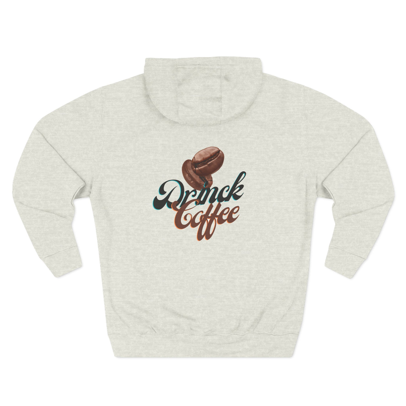 "It's Time to Drink Coffee" Printed Hoodie - Funny Line Design for Coffee Lovers, Unisex Casual Hoodie, Coffee Lover Gift, Classic Design Coffee Inspired Stylish Clothing