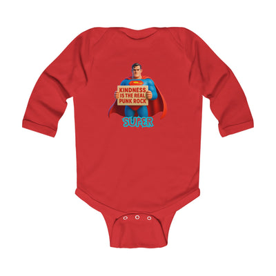 Super Kindness Infant Bodysuit, Cute Baby Gift, Punk Rock Baby Clothes, Newborn Outfit, Baby Shower Gift, Playful Toddler Wear
