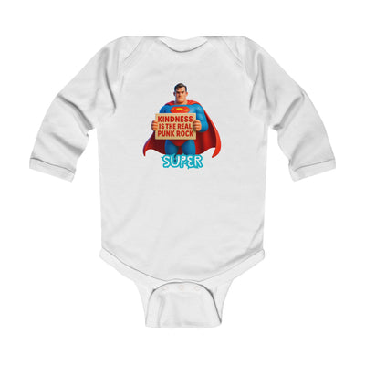 Super Kindness Infant Bodysuit, Cute Baby Gift, Punk Rock Baby Clothes, Newborn Outfit, Baby Shower Gift, Playful Toddler Wear