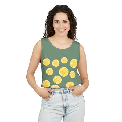Lemon-Themed Unisex Tank Top, Summer Vibes, Beachwear, Casual Outfit, Gift for Lemon Lovers, Fruit Fashion(3)
