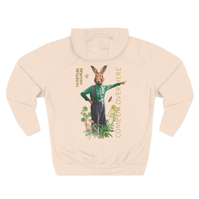 Hoodie, Untamed Rabbit – Wild & Playful Bunny Aesthetic Design Animal Tee, Unisex Cartoon Shirt, Eco-Friendly Fashion, Gift for Nature Lovers, Boho Style Wear