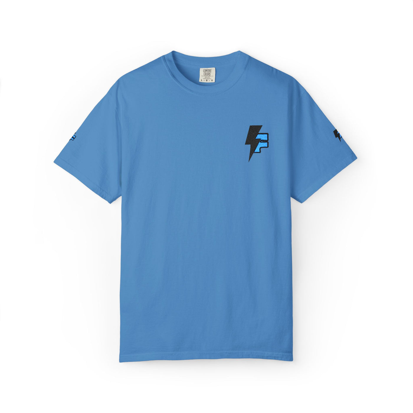 Dynamic Unisex Moisture Wicking Fyroz Bolt Tee – Bold Streetwear Lightning Logo Design, Fitness Shirt, Activewear, Graphic Tee, Sports Apparel, Gift for Athletes