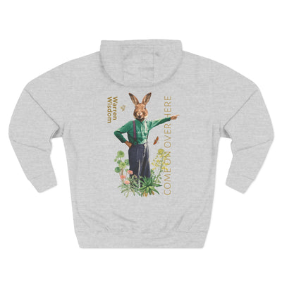 Hoodie, Untamed Rabbit – Wild & Playful Bunny Aesthetic Design Animal Tee, Unisex Cartoon Shirt, Eco-Friendly Fashion, Gift for Nature Lovers, Boho Style Wear