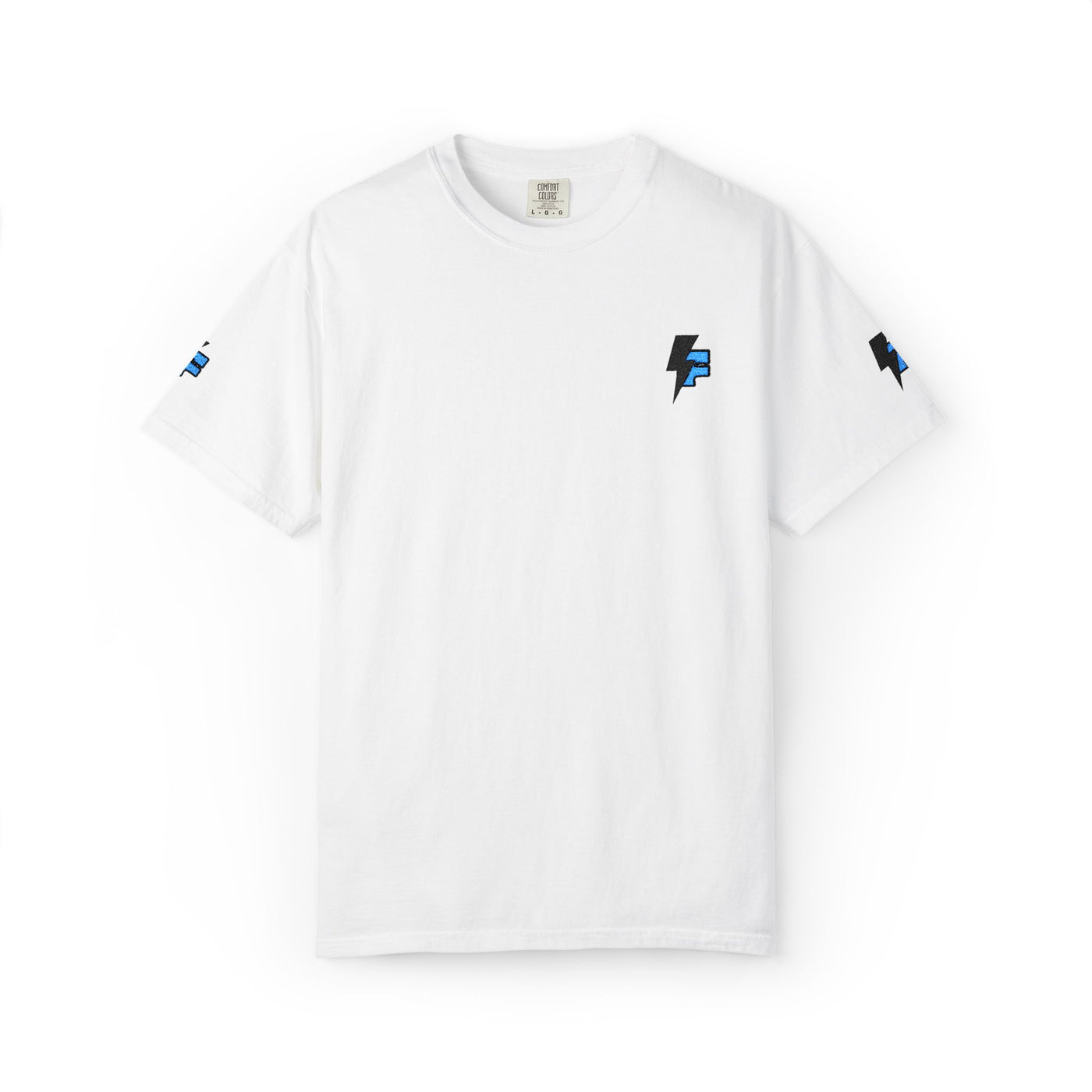 Dynamic Unisex Moisture Wicking Fyroz Bolt Tee – Bold Streetwear Lightning Logo Design, Fitness Shirt, Activewear, Graphic Tee, Sports Apparel, Gift for Athletes